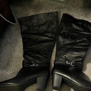 Avenue Black Heeled Boots for Women